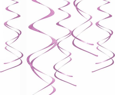 PartyDeco - Swirl deco Pink