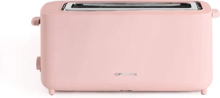 CREATE - Broodrooster 950W - Met veiligheidssysteem - Zes vermogensstanden - Pastel roze - TOAST STUDIO XL