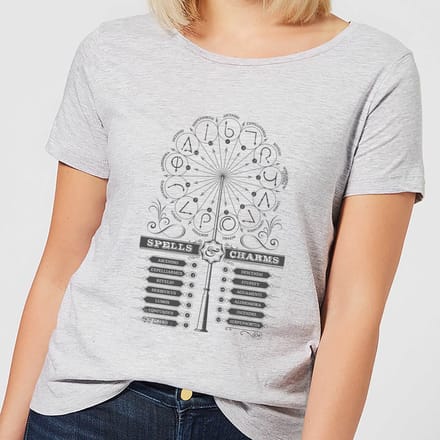 Harry Potter Spells Charms dames t-shirt - Grijs - S