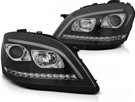 Koplampen met parkeerlicht MERCEDES W164 ML M-KLASSE 05-07 - ZWART
