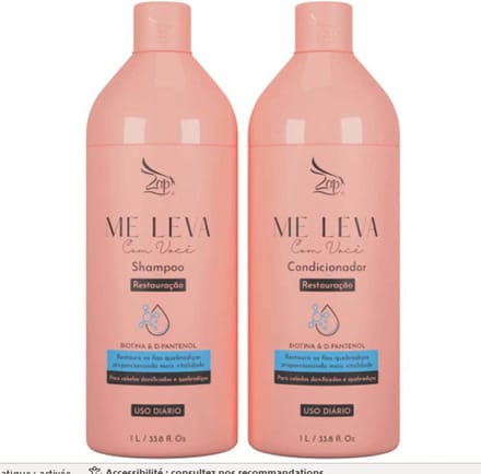 Zap Me Leva Com Você Hydrante Biotine & D-Panthenol 2x1L