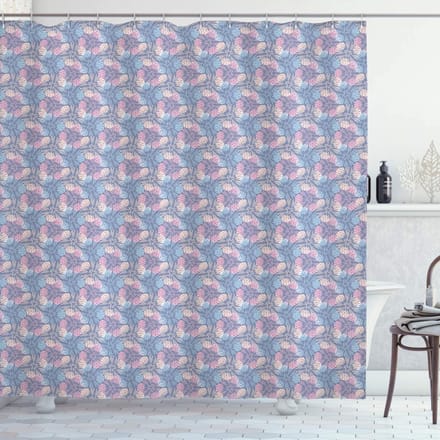 ABAKUHAUS Douchegordijn Bloem Paardebloem – 175x180 cm – Polyester
