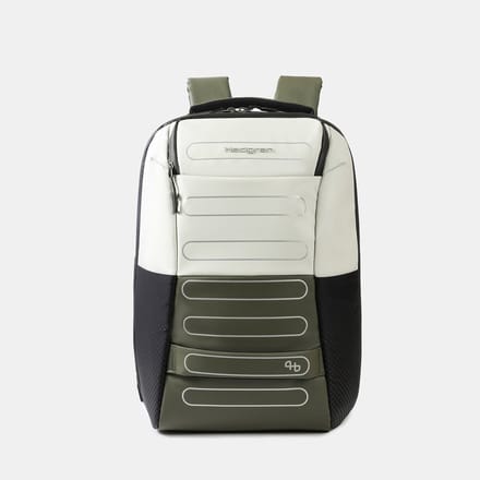Hedgren Handle L P Rugzak 15,6 inch met 2 compartimenten en RFID-bescherming – Groot – Grey/Olive