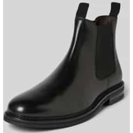 Chelsea boots van leer met elastische inzetten, model 'Santosh'