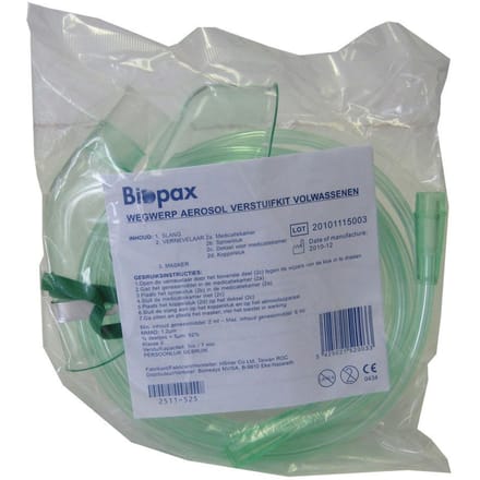 Hsiner Aerosol Kit Volw Wegw. (mask+verst+tube 2m) HS3121