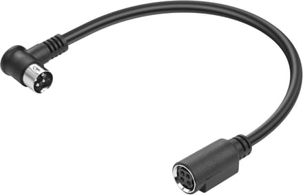 Haakse 4-pins DIN stekker naar DC Power kabel voor CCTV en laders