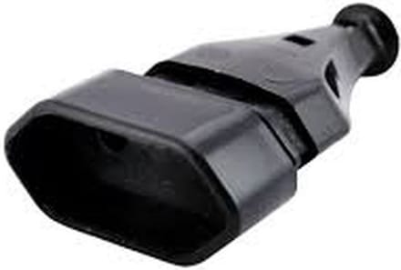 GN-11 draagbare platte contactdoos zwart
