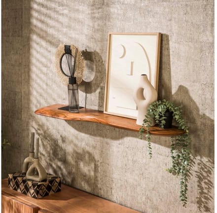 Wandplank 120 organic - Massief acacia naturel