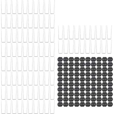 100 stuks Grondpen U-vormig Warm gegalvaniseerd staal Grondpin Landschapspieken met buffer