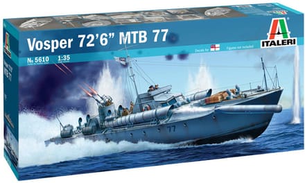Italeri Modelbouwpakket Militaire voertuigen - 5610 Vosper 72'6- MTB 77 Plastic - 1:35 - Modelbouw