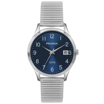 Prisma Herenhorloge P.1177 Rekband Zilver