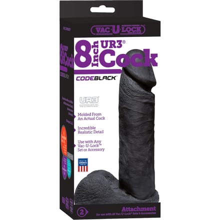 Codeblack Ultraskyn Dildo 8 / 20 Cm Black