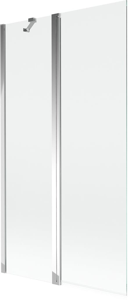 Mexen Mist dubbele badwand 100 x 150 , transparant, chroom - 8A9-100-011-01-00