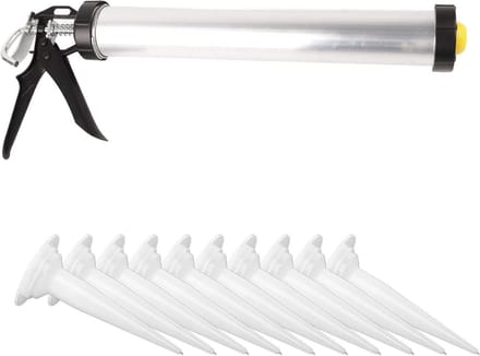Kitpistool - Kitspuit - Afdichten & Lijmen - Grote Capaciteit - 600 Ml - Aluminium