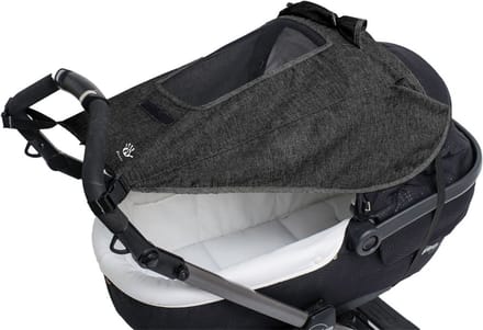 Zonnescherm kinderwagen universeel - Zonnedoek buggy - Donkergrijs