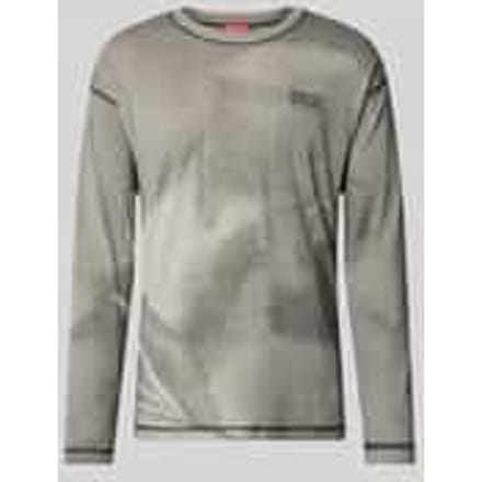 Regular fit shirt met lange mouwen van hennep-mix