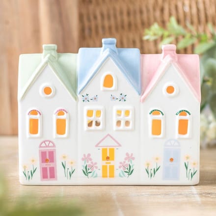 Something Different - Pastel House Incense Cone Burner Theelichthouder - Multicolours