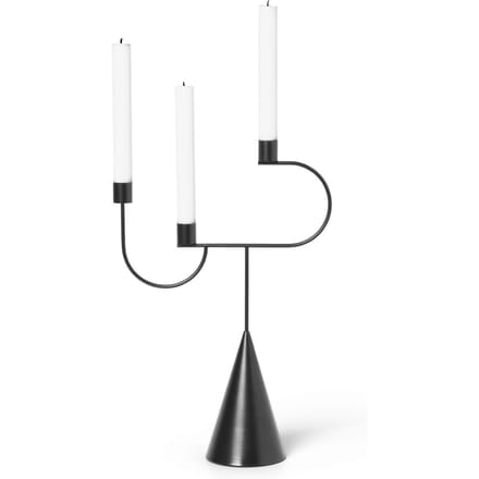 Ferm Living - Avant Candelabra Kaarsenhouder - zwart