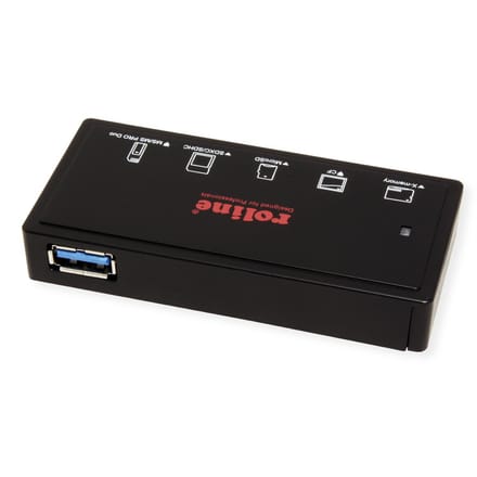 ROLINE USB 3.2 Gen 1 Multi Card Reader, zwart