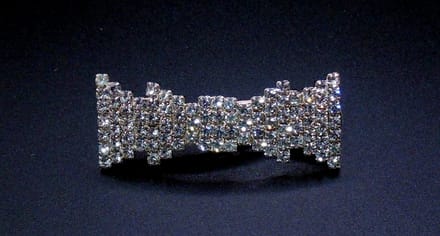 Duckklem strik-vorm met strass #1