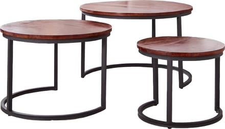 Salontafel - Ronde sofa tafel - Industrieel - Eenvoudige montage