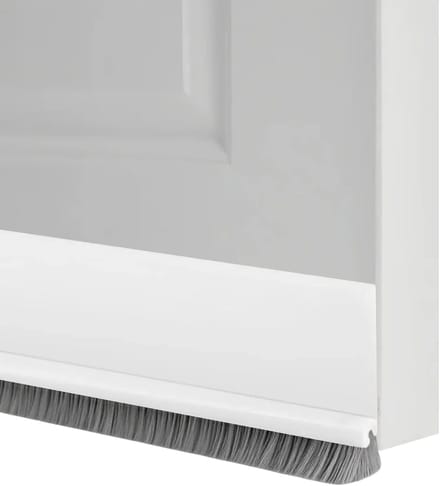 Deurafdichting met Borstel - Tochtstrip Deur - Tocht Weren - Zelfklevend - 100 cm - Wit