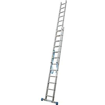 Multifunctionele ladder van aluminium, 2x12 sporten