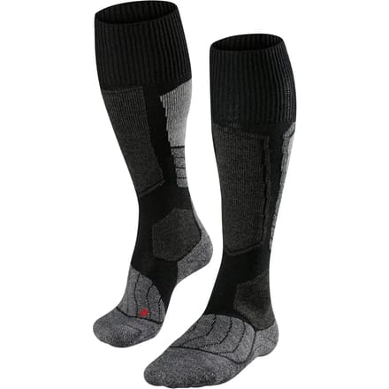 FALKE SK1 warm dik wol functioneel materiaal skisokken dames zwart - maat 37-38