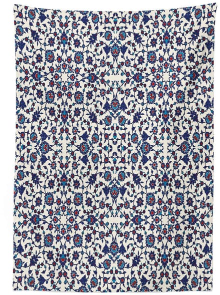 ABAKUHAUS Tafelkleed Arabeske 140x200 – satijnmix, wasbaar