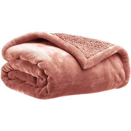 Dekbedovertrek Michka in terracotta polyester - 240 x 220 cm