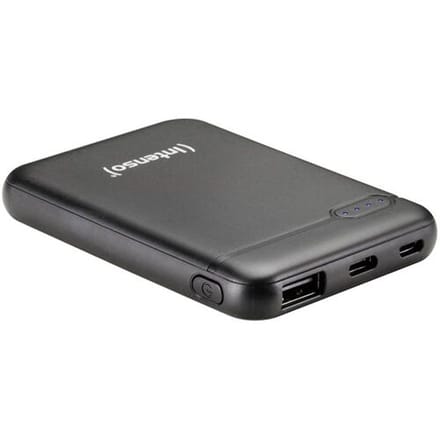 (Intenso) Powerbank XS5000 - 5000mAh - Li-polymer - USB-A en USB-C - zwart (7313520)
