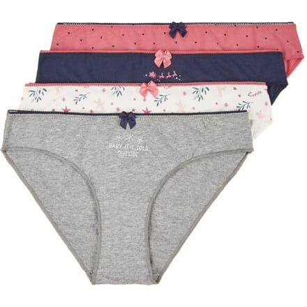 Happy Shorts Kerst Slips Dames 4-Pack D685 - Maat 40 - Onderbroek
