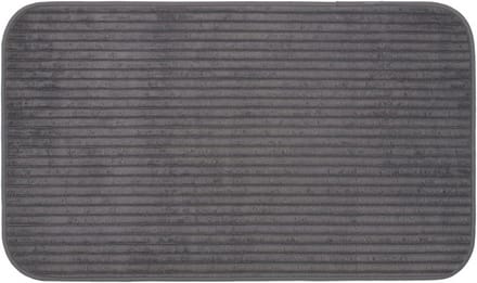 Zachte Antislip Badmat 70 x 120 cm - Antraciet