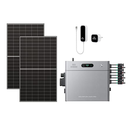 Zendure SolarFlow 2400 Pro - SolarFlow 2400 Pro & Slimme Meter P1 / Zonder batterij / 2*515W Bifacial Panel  (1300Wp Max)