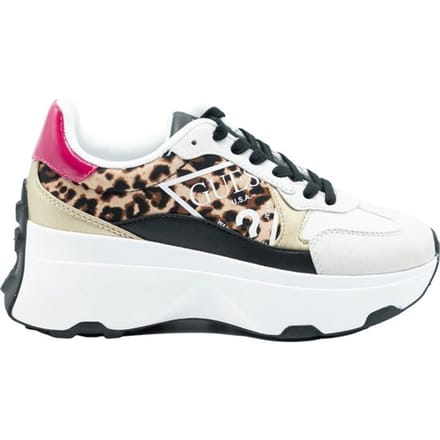 Guess - maat 38 - Calebb Active Lady Dames Sneaker - Leopard