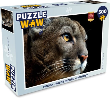 Puzzel Poema - Wilde dieren - Portret - Legpuzzel - Puzzel 500 stukjes