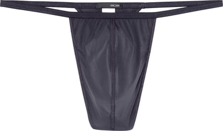 HOM Plume g-string (1-pack) - heren string - antraciet grijs