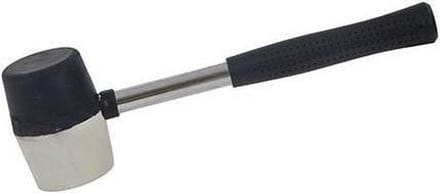 Silverline Rubberen combinatie hamer - 454 gram - stalen schacht - PVC grip