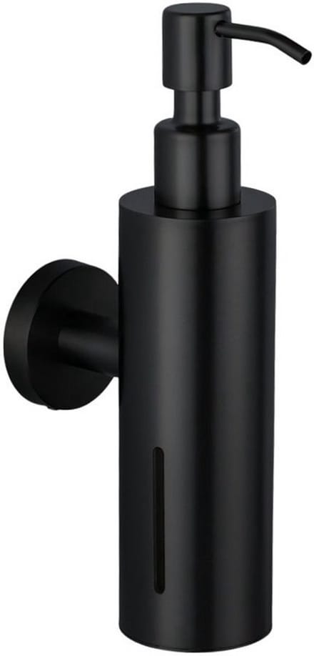 Via Fectio® Zeepdispenser Wandmontage - 200 ml - Mat Zwart - RVS