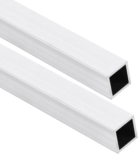 Aluminium Vierkante Buis - Metalen Buis - Frame Constructie - 6061 Legering - 25 mm x 25 mm - Aluminiumkleur