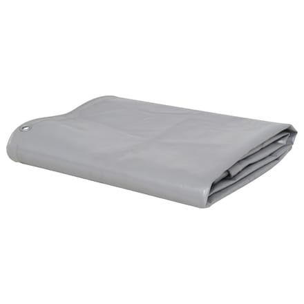 vidaXL - Zeilen - Grijs - 4 - x - 4 - m - Canvas - met - PVC-coating