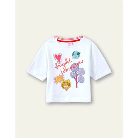 Oilily Teeshirt - T-Shirt - Meisjes - Wit - 92/2T