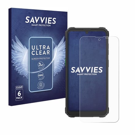 Savvies - Screenprotector voor Blackview BV5300 Plus - Folie Beschermfolie transparant 6 Stuks