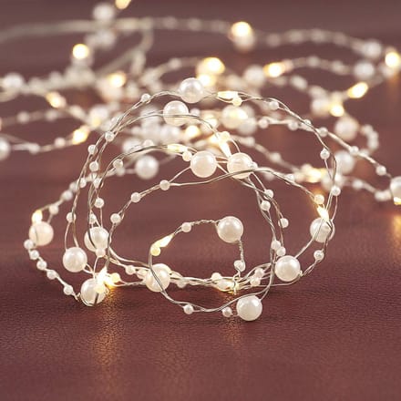 36 LED Witte Parel Slinger Lichten met Timer voor Bruiloft en Feestversiering - 4,5 Meter