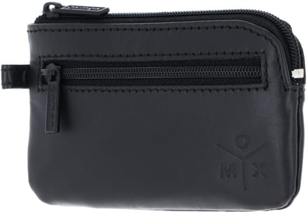 oxmox Leren sleutelgeval Leather Keyholder Ox 2.0 Embossed Black zwart