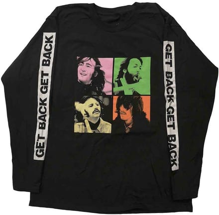 The Beatles - Get Back Studio Shots Longsleeve shirt - 2XL - Zwart