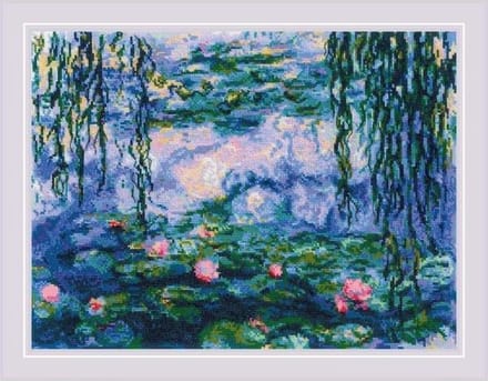 Water Lilies after C. monet's painting - Aida telpakket - Riolis