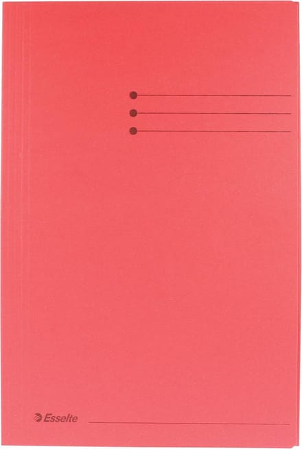 100x Esselte dossiermap rood, folio