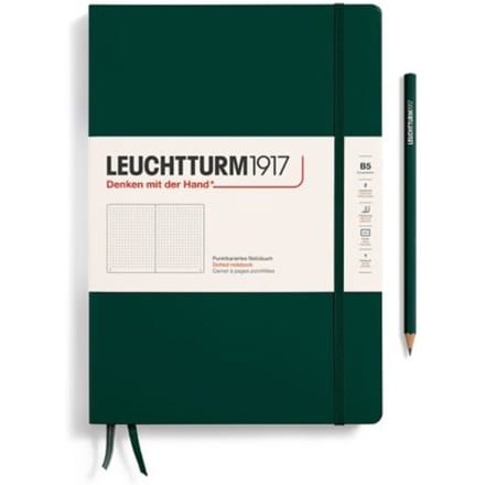 Leuchtturm notitieboek forest green dotted composition hardcover b5 178x254mm