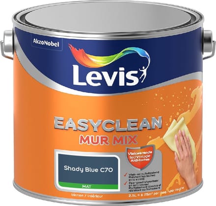 Levis - Easyclean Mur Mat Mix - Shady Blue C70 - Mengverf - 2,5 L